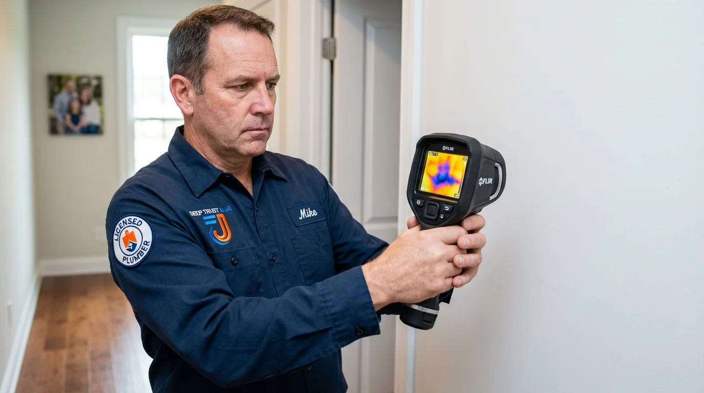 Thermal imaging leak detection by Johns Plumbing LLC in Rutledge